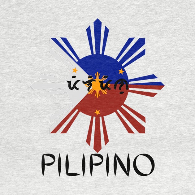 Filipino Pride Pilipino in Baybayin by NewbieTees